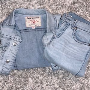 Jean jacket/ jean set